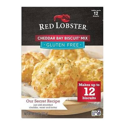 Red Lobster Gluten Free Cheddar Bay Biscuit Mix With Garlic Herb Seasoning, Cheddar Gluten Free Biscuit Mix, 11.36 Oz Box (Pack of 1)
