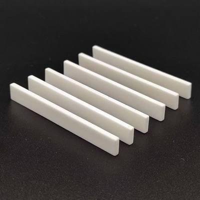 6Pcs Blank & Uncut Guitar Bridge Saddles White Color Made of Real Bone 80x3x10mm for Electric & Acoustic & Classical & Cigar Guitar, Mandolin, Banjo, Ukulele Part Replacement