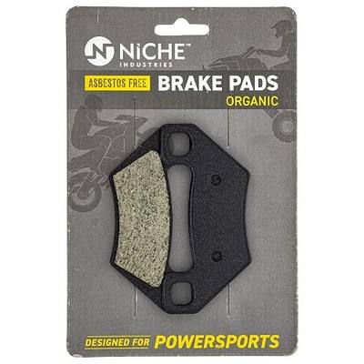NICHE Front Rear Brake Pad Set for Arctic Cat 1436-420 1436-811 Organic | Arctic Cat, Fits 2009 1000 TRV and TRV Cruiser; 2005 24; 2008-2009 366 4x4 Automatic and Manual