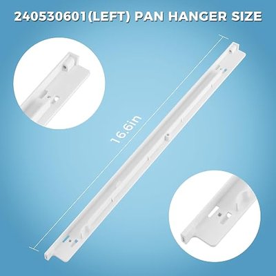 AMI PARTS 240530601 Refrigerator Pan Hanger (Left) | Fit for Frigi-daire and Ken-more, Frigidaire Drawer Slide Rail Replacement, Replaces 917557,AP2116589,PS430916,EAP430916