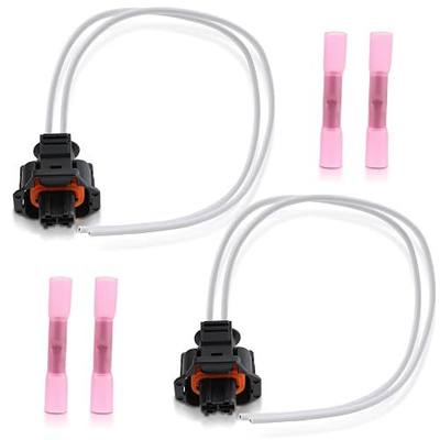 MOTOALL 2Pcs Fuel Injector Repair Connector Harness Pigtail for LLY LBZ 6.6L Duramax