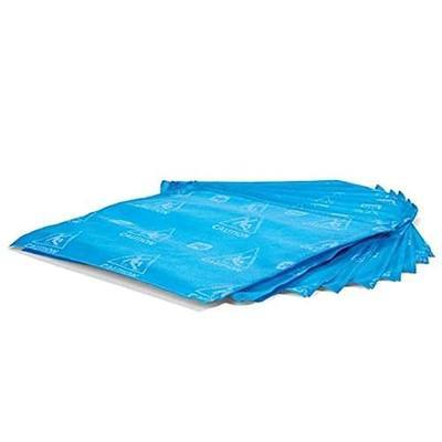PIG Super Water Absorbent Pad | High-Visibility | Absorb & Lock | 10 Pack | 14" W x 14" L | Blue | PM50429-BL