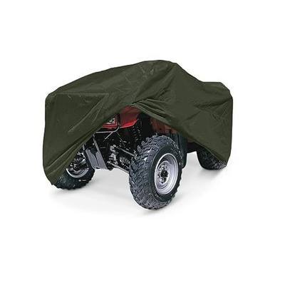 EliteShield Lightweight ATV Cover, Weatherproof Quad Four Wheeler Cover for Polaris Kawasaki Yamaha Suzuki Honda Arctic Cat Can-Am, Olive Drab Color fits ATVs up to 96" Long