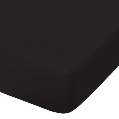 NTBAY Microfiber Crib Fitted Sheet, 28 x 52, Black | Soft Fitted Crib Sheet with Full Elastic and 8 Inch Pocket, fits Standard 28 x 52 Inch Crib Mattresses, 1 Sheet Only