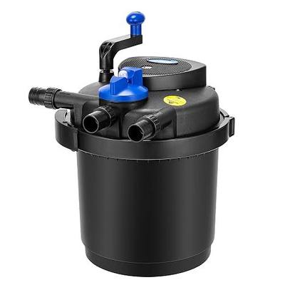 VIVOHOME 1580GPH Bio Pressure Pond Filter with 13W Light for Various Ponds | Multi-Size Adapter, 16.4ft Power Cord, Koi Ponds up to 800Gallons, Ornamental Ponds up to 1600Gallons
