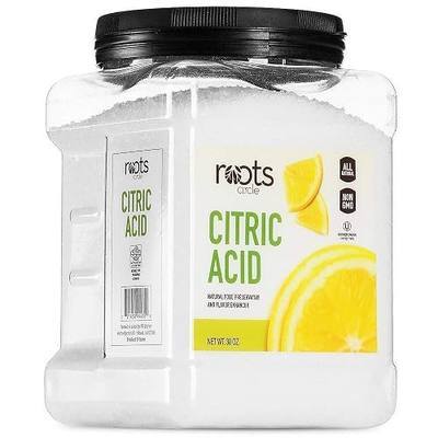 Roots Circle All-Natural Citric Acid | 10 Pound | Kosher for Passover | Food-Grade Flavor Enhancer, Household Cleaner & Preservative | for Skincare, Cooking, Baking, Bath Bombs
