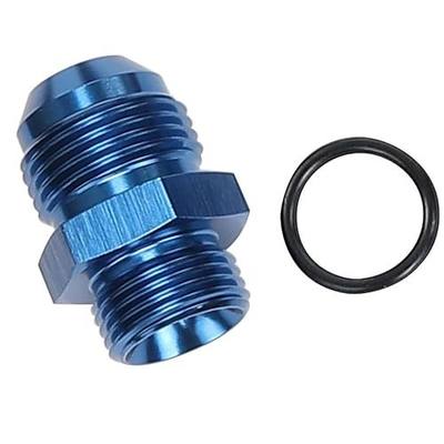AC PERFORMANCE Male -8 AN to -10 AN ORB Fitting Adapter Aluminum Blue