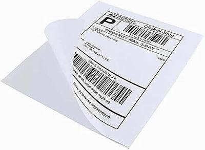 RyhamPaper Sticker Paper 8.5" x 11" Full Sheet Label, Shipping Labels Address Labels Paper White Full-Sheet Self Adhesive Mailing Labels for Laser & Inkjet Printers (200 Labels)