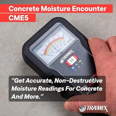 Tramex Concrete Moisture Encounter CME5 | Meter for Measuring Moisture Content in Concrete Floor, Slabs & Screeds