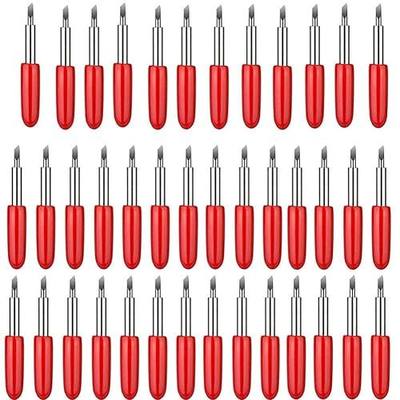 Elefama 40PCS Blades for Explore Air 2 / Air 3 / Make3 / Maker/Explore 3 Premium Fine Point Blade Replacement Glitter Vinyl Cutter Cutting 45 Degree Blades Knife for Machine