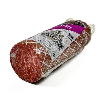Piller's Zesty Salami 2.2 Lb - Perfect Cured Deli Meat For Charcuterie Boards, Hard Pork Sausage Salami, Delicious Sandwich Meat, High-Protein Snack Ideal For Keto Diets