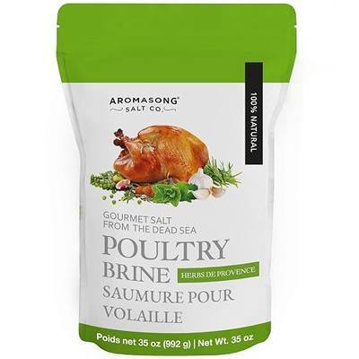 Aromasong Turkey Brine - 100% Natural - 2 LB - For Wet & Dry Brining. (Herbs De Provence seasoning) for Whole, Smoked, Oven-Roasted or Fried Turkey - Made in USA
