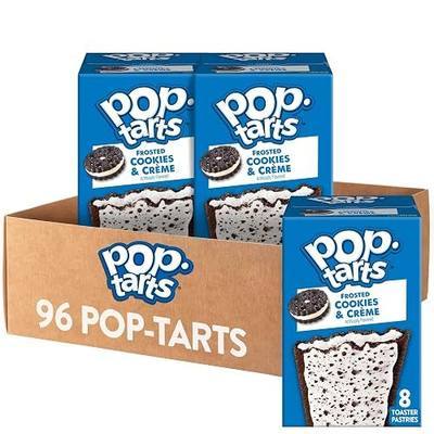 Pop-Tarts Toaster Pastries, Breakfast Foods, Kids Snacks, Frosted Cookies and Creme (12 Boxes, 96 Pop-Tarts)