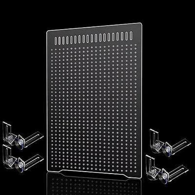 ONE Set Clear Fish Tank Divider Board (Include Suction Cups) DIY Designed Easy to Cut and Assemble for 5 Gallon or 10 Gallon Tank 11.8inch*11.8 inch (White Protective Film)