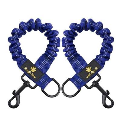 Bungee Leash Extension Attachment, 18" Shock Absorbing Lead Extension Absorber, Prevent Injury on Arm and Shoulder & Save Dogs from Getting Hurt, Great for Bicycle, Running, Walking,Blue