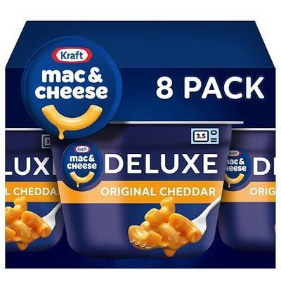 Kraft Mac and Cheese Dinner, 8 Microwaveable Cups, Original, 2.39 oz