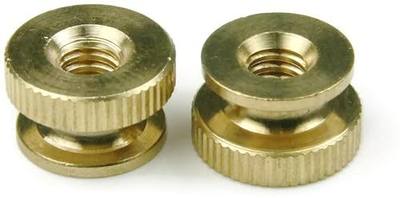 Knurled Thumb Nuts Brass Circular Knurl Nuts #8-32 Qty 25