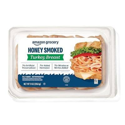 Amazon Grocery, Sliced Honey Smoked Turkey Breast, 9 Oz