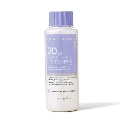 Ion Bright White Sensitive Scalp Developer 20 Volume, Vegan, CrueltyFree, ParabenFree, Infused with Plant Proteins, Argan Oil, Aloe Vera, Coconut Oil, 4 Ounce