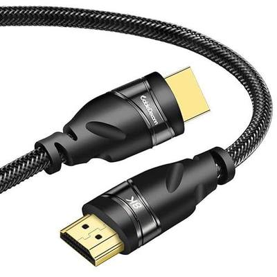 3m 10ft HDMI 8K 2.1 Ultra HD Cable,8K@60Hz 4K@120Hz 48gbps Support HDCP 3D HDMI Cable for PS4 SetTop Box HDTVs Projectors