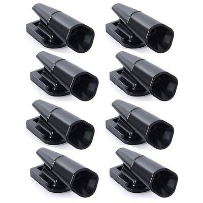 8Pcs Deer Whistles for Vehicles Wind Activated Black