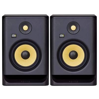 KRK Rokit 7 G4 Studio Monitor Speaker Bundle - Pair, Black