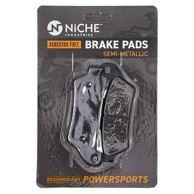 NICHE Rear Brake Pad Set for BMW 34212335465 Semi-Metallic | BMW, Fits 1997-2005 R1100S; 2005-2006, 2009-2010 R850R; 2005-2015 R1200GS; 2005-2007 R1200RT; 1999-2006 R1150GS