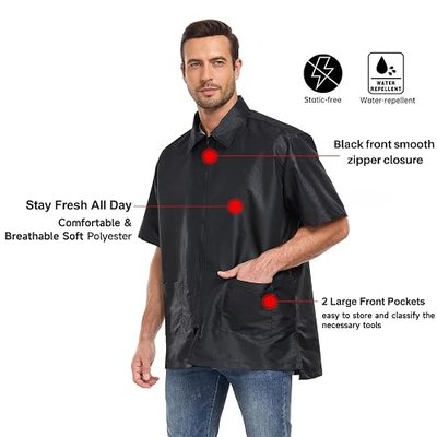 PERFEHAIR Barber Smock for Men & Women | Lightweight, Breathable & Hair Repellent Jacket for Stylists