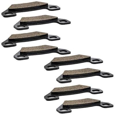 NICHE Front Rear Brake Pad Set for Arctic Cat 1436-420 Organic 4 Pack | Arctic Cat, Fits 2009 1000 4x4 TRV and H2 TRV Cruiser; 2013-2014 400 CR; 2009 550 H1 EFI, TRV, and TRV LE