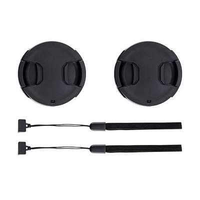 2-Pack 49mm Front Lens Cap Cover with Keeper for 49mm DSLR Mirrorless Lens | for Canon EOS R100 R50 R10 with RF-S 18-45mm f/4.5-6.3 Kit Lens, for Canon EF 50mm f/1.8, RF-S 10-18mm f/4.5-6.3 STM & More