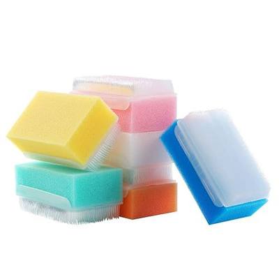 6 PCS Baby Bath Time Sponge Brush- Body, Hair, and Scalp Cleaning | Gentle on Infant, Toddler Sensitive Skin, Great Sensory Feel