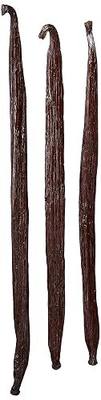 Indonesian Vanilla Beans - Gourmet Grade A Pods for Homemade Vanilla Extract and Baking - 6" or longer (3 Beans)