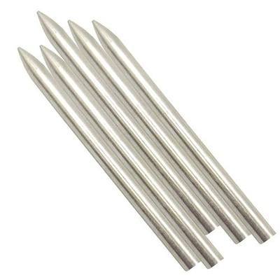 Evniset 5Pcs Stainless Steel FID 550 Paracord Needles for Leather Lacing Weaving Stiching Outdoor Smoothing Tool 78mm, Silver