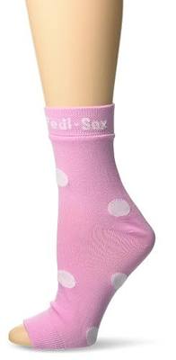 Original Pedi-Sox brand Toeless Socks for Pedicures : California Weight : Lily's Pink Polka Dot