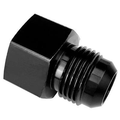 6AN Male Flare to 1/4 NPT Female Hose Union Oil Tank Fittings Aluminum 1/4" NPT to AN6 Fuel Oil Line Pipe Adapter Black