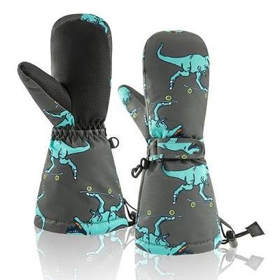 BAVST Winter Kids Waterproof Gloves for Boys Girls Snow Ski Toddler Baby Mittens Outdoor for Infant Teens 1-5T