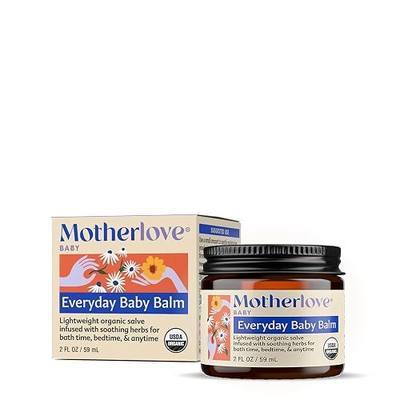 Motherlove Everyday Baby Balm (2 oz) | Lightweight Baby Moisturizer for Face & Body—Non-GMO, Organic Herbs, & Cruelty Free