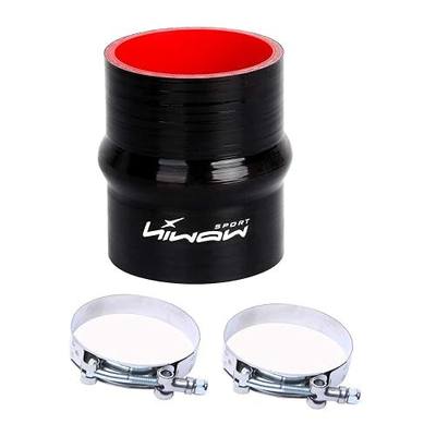 4'' Length Hump Black Silicone High Temperature 4-ply Reinforced Straight Hump Coupler Hose (2.0"(51MM))