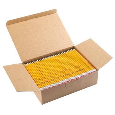 Madisi Wood-Cased #2 HB Pencils Bulk, 320 Count, Pre-sharpened | Box of Number 2 Pencils, Yellow, School Pack