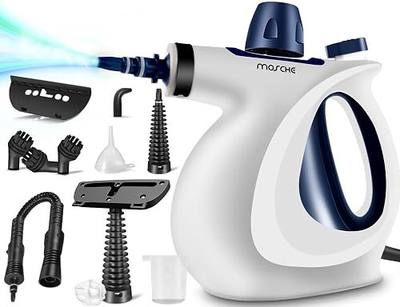 Handheld Pressurized Steam Cleaner with 11-Piece Accessory Set, Multi-Surface Steamer for Cleaning, All Natural Steam Cleaner for Home, Upholstery, Car, Floor, Kitchen and More