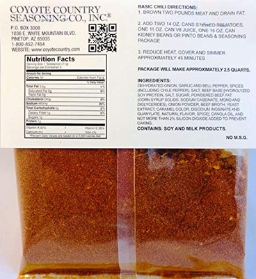 Coyote Country's Medium Chili Mix (3 Pack)
