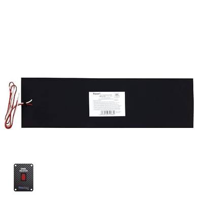 RecPro RV Tank Heater Pad | 7 1/4" x 25" | Fresh Water | Grey Water | Holding Tank | Up to 50 Gallons | 12V | with Optional Toggle Switch (1 Pad, with Toggle Switch)