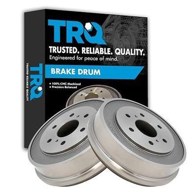 TRQ Rear Brake Drum Pair Set 2 Piece | for 2005-2008 Chevrolet Silverado 1500 2007 Chevrolet Silverado 1500 Classic 2005-2008 GMC Sierra 1500 +1 more