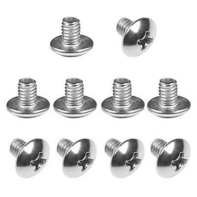 MroMax 10Pcs M4 x 5mm Truss Head Machine Screws, 304 Stainless Steel | Fully Threaded Phillips Screws, Wide Flat Head for PCBs 3D Printer Heatbeds Drones Electronics Assembly