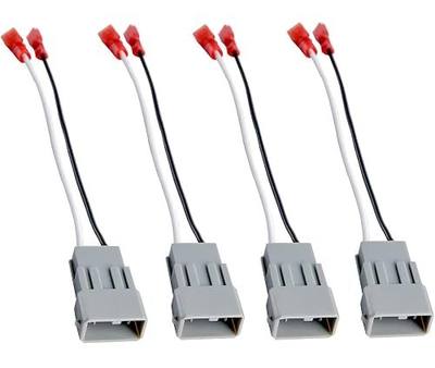 HSTECH 72-7800 2 Pairs (4 Pack) Car Speaker Connector Harnesses for with 1990-Up Honda and Acura Vehicles
