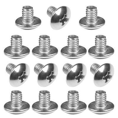 MroMax 15Pcs M4 x 5mm Truss Head Machine Screws, 304 Stainless Steel | Fully Threaded Phillips Screws, Wide Flat Head for PCBs 3D Printer Heatbeds Drones Electronics Assembly