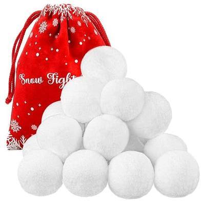 Cooraby 25 Pieces Artificial Snowball 2.6 Inch Indoor Snowball Funny Snowball Fight Realistic and Interesting for Game, Winter