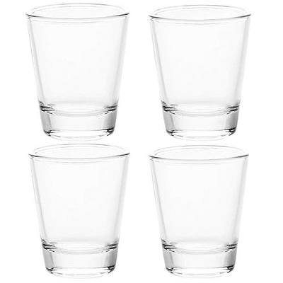 BCnmviku 1.5 oz Shot Glasses Sets with Heavy Base, Clear Shot Glass (4 Pack)