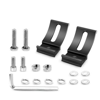 Nilight 2PCS Base Mounting Brackets Universal Slide Bracket Kits for LED Light Bar, Model: 90035B