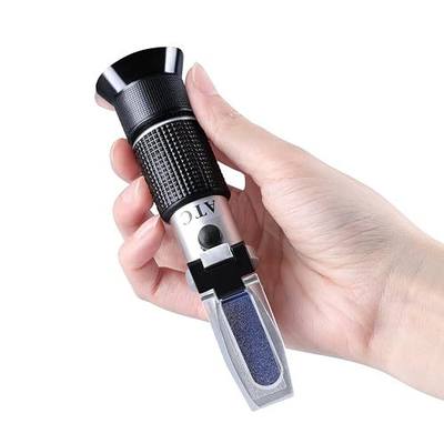 Antifreeze Refractometer 4-in-1 Coolant Tester Refractometer for Checking Freezing Point of Automobile Antifreeze Systems, Anti Freeze Tester Refractometer for Battery Acid, Ethylene Propylene Glycol